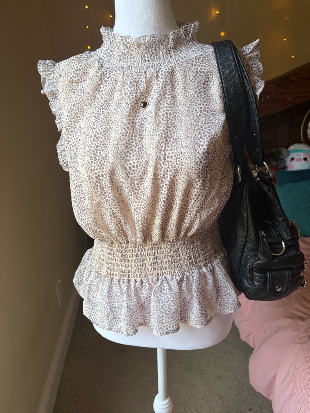 Cheetah/leopard print top